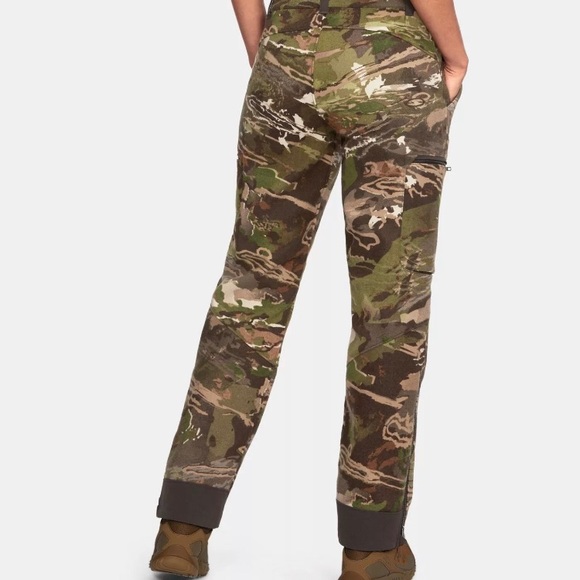 UNDER ARMOUR WOMEN'S SIZE 4 WOOL CAMO PANTS - Picture 4 of 4